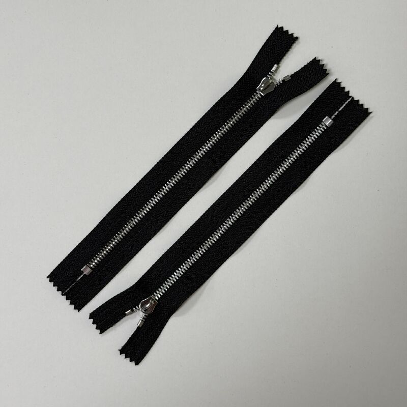 Full Tooth Shaped Particles #3 Corn Teeth Metal Zipper Bright Nickel Smooth Operation