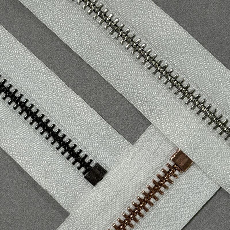 Opens And Closes Effortlessly #5 Y Shape Metal Zipper Ultra Durable Bright Nickel