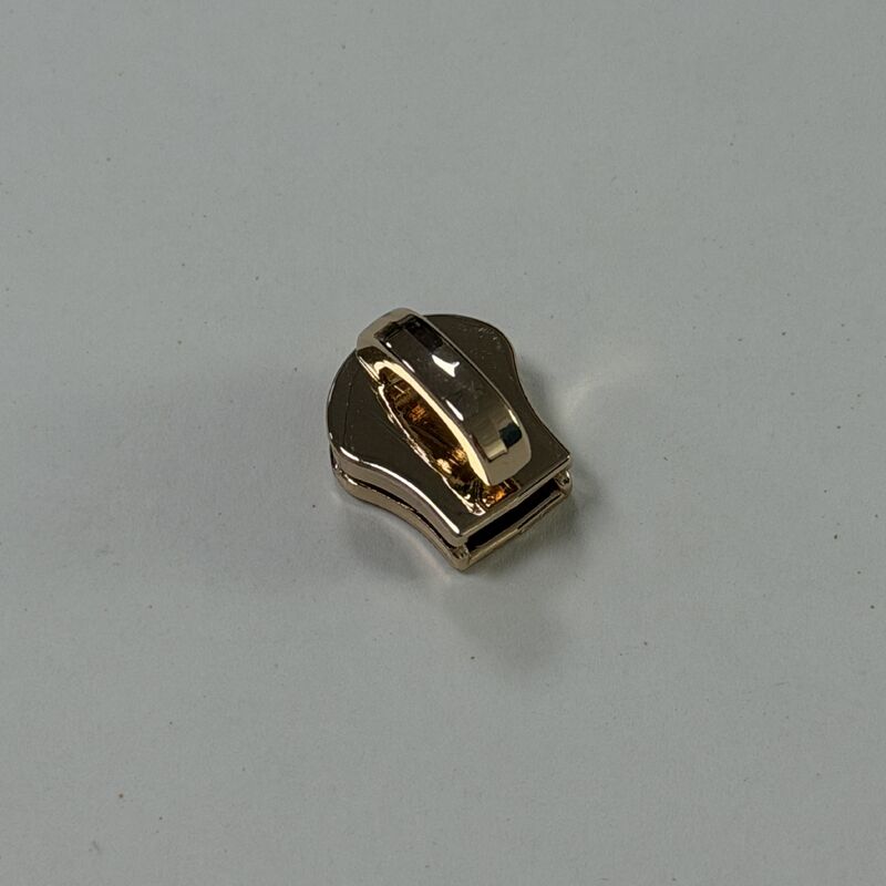 Thick Sturdy No 8 Zipper Slider Light Gold Metal Zipper Non Lock Pin Lock Slider