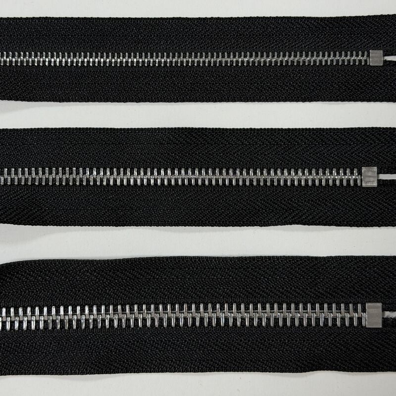 Sealed Oil Seal Process Euro Teeth Brass Zipper Tear Resistant #5 Fabric Strap Zipper