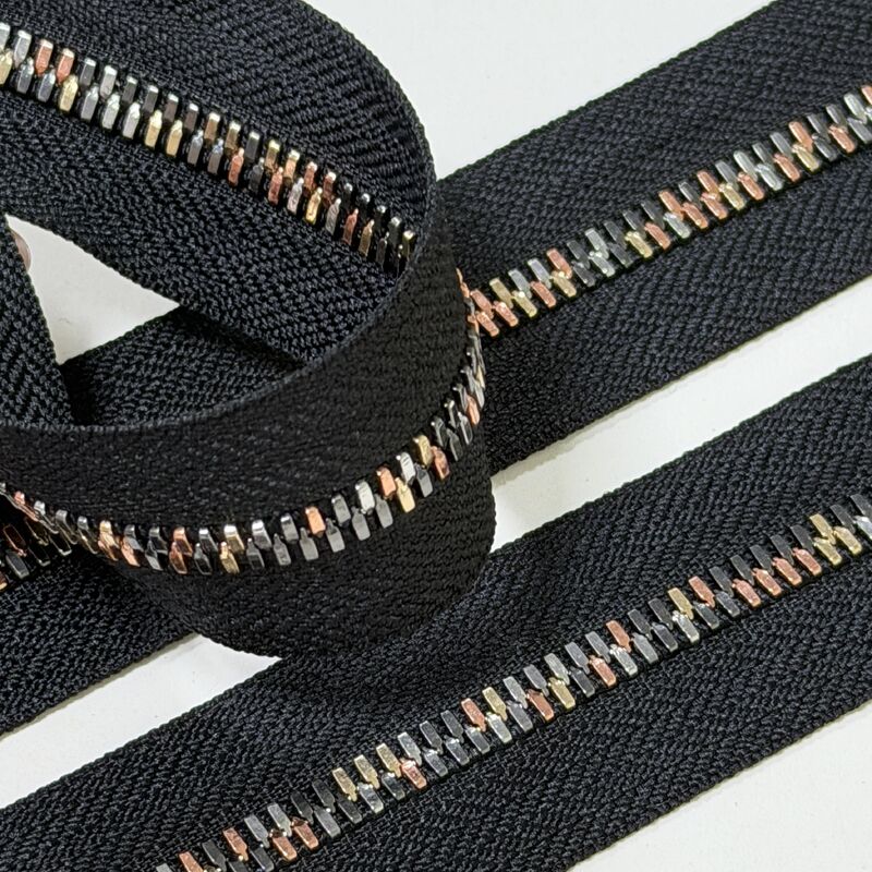 Glowing Evenly #5 Corn Shaped Classic Color Metal Zipper Full And Dimensional